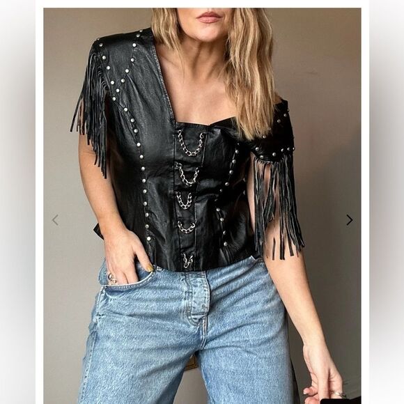 Vintage Rebel Spirit Fringe Top - Picture 1 of 9